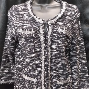 Women snap sweater medium petite size